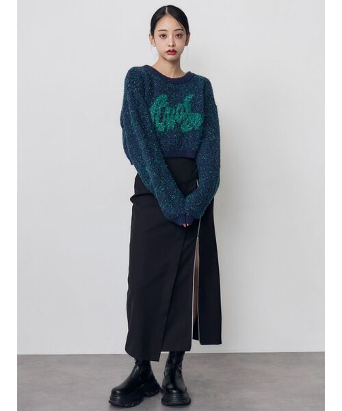MURUA(ムルーア)の「【WEB限定】スニーカーソールミドルブーツ(ブーツ・レディース・ブラック・24.5/23.5/22.5)」の7枚目の写真