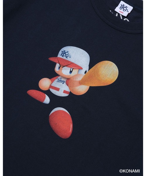 KEBOZ(ケボズ)の「PAWAPURO × KEBOZ PAWAPURO-KUN S/S TEE(Tシャツ/カットソー・メンズ・ネイビー・S/M/L/2XL/XL)」の7枚目の写真