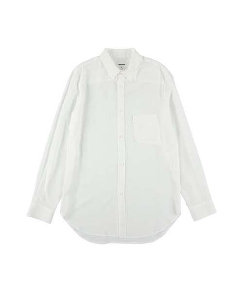 sulvam（サルバム）の「【sulvam / サルバム】 Rayon double collar SH（シャツ/ブラウス・メンズ・ブラック/ホワイト・M/S）」の5枚目の写真