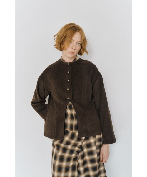 Muel Chic(ミュエルシック)の「Yaren blouson ヤレンブルゾン(ブルゾン・レディース・オフホワイト/ブラウン/ブラック・FREE)」の3枚目の写真