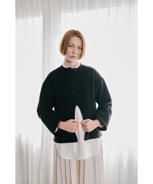 Muel Chic(ミュエルシック)の「Yaren blouson ヤレンブルゾン(ブルゾン・レディース・オフホワイト/ブラウン/ブラック・FREE)」の18枚目の写真
