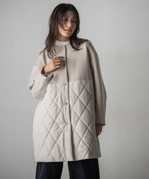 MAYSON GREY（メイソングレイ）の「ダンボール×キルティングロングノーカラーブルゾン（ブルゾン）」