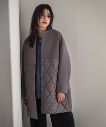 MAYSON GREY（メイソングレイ）の「ダンボール×キルティングロングノーカラーブルゾン（ブルゾン）」