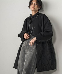 MAYSON GREY（メイソングレイ）の「ダンボール×キルティングロングノーカラーブルゾン（ブルゾン）」