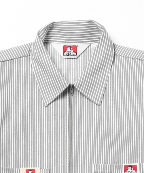 BEAMS(ビームス)の「BEN DAVIS / ハーフジップシャツ(シャツ/ブラウス・メンズ・グレー/ネイビー・MEDIUM/LARGE)」の7枚目の写真
