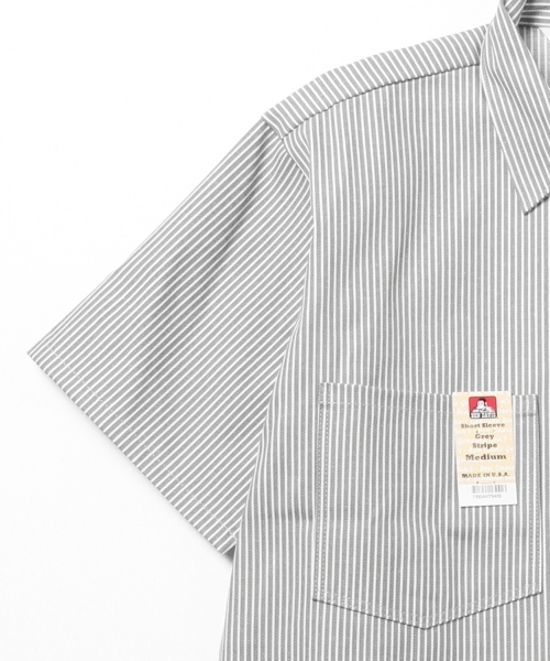 BEAMS(ビームス)の「BEN DAVIS / ハーフジップシャツ(シャツ/ブラウス・メンズ・グレー/ネイビー・MEDIUM/LARGE)」の8枚目の写真