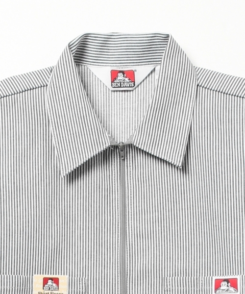 BEAMS(ビームス)の「BEN DAVIS / ハーフジップシャツ(シャツ/ブラウス・メンズ・グレー/ネイビー・MEDIUM/LARGE)」の11枚目の写真