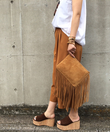 GIANNI CHIARINI | GIANNI CHIARINI / FRINGE CLUTCH SUEDE(クラッチバッグ)