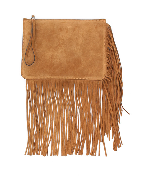 GIANNI CHIARINI（ジャンニ キアリーニ）の「GIANNI CHIARINI / FRINGE CLUTCH SUEDE（クラッチバッグ・レディース・ブラウン・FREE）」の2枚目の写真