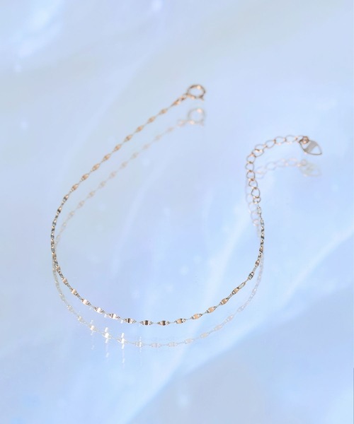 JUPITER(ジュピター)の「【K10】チェーンブレスレット<全長15+3㎝><動画あり>(ブレスレット・レディース・ゴールド・FREE)」の13枚目の写真