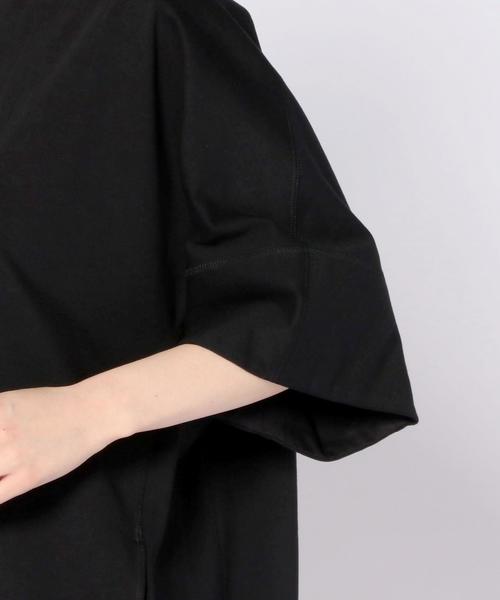 Drawer（ドゥロワー）の「DRAWER コットン ショートスリーブワンピース（ワンピース・レディース・ブラック/ダークグリーン・1/2）」の8枚目の写真