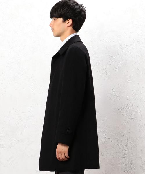 green label relaxing（グリーンレーベルリラクシング）の「Ｗ/CA ステンカラーコート  glri（ステンカラーコート・メンズ・ブラック/グレー/ネイビー・X-LARGE/LARGE/MEDIUM/SMALL）」の13枚目の写真