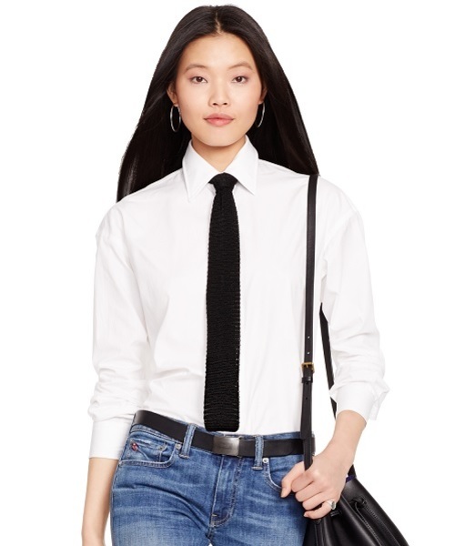 POLO RALPH LAUREN（ポロ ラルフ ローレン）の「リラックスド クラシック コットン シャツ（シャツ/ブラウス・レディース・ホワイト・8/6/4/2/0）」の1枚目の写真