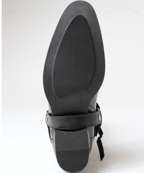 JACKROSE（ジャックローズ）の「レザーサイドジップリングブーツ（ブーツ・メンズ・ブラック・L/M）」の6枚目の写真