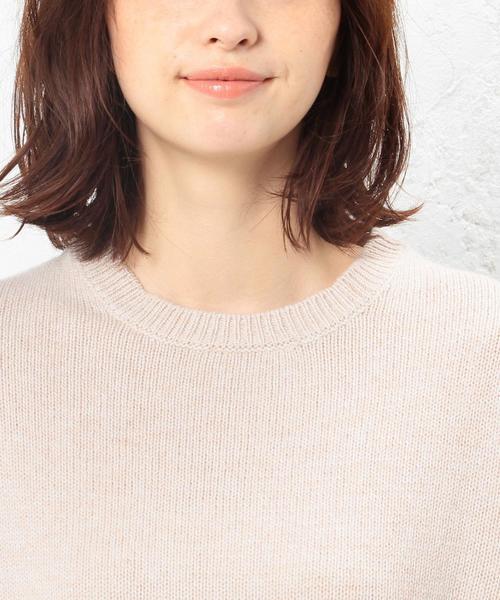 green label relaxing(グリーンレーベルリラクシング)の「KC W ソデ ボリューム POニット◆(ニット/セーター・レディース・グレー/ダークブラウン/ベージュ・FREE)」の8枚目の写真