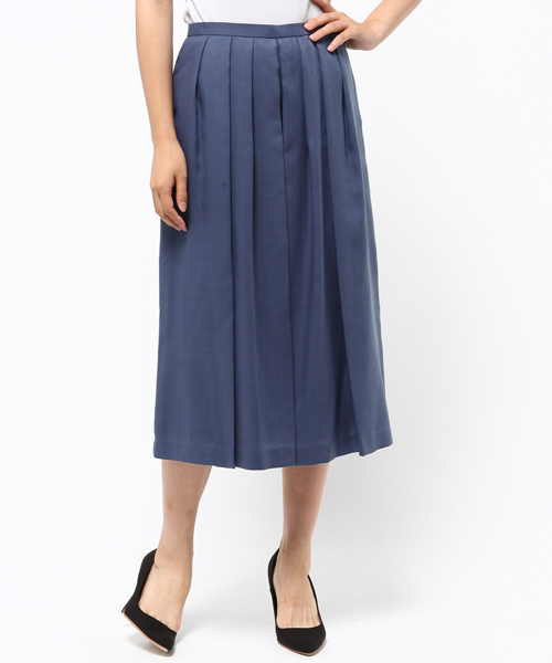 22 OCTOBRE（ヴァンドゥ－オクトーブル）の「【STORY 11月号掲載】プリーツスカウチョ（その他パンツ・レディース・ベージュ/ネイビー/ブルー・40/38/36）」の12枚目の写真