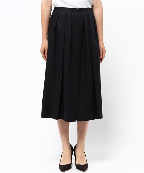 22 OCTOBRE（ヴァンドゥ－オクトーブル）の「【STORY 11月号掲載】プリーツスカウチョ（その他パンツ・レディース・ベージュ/ネイビー/ブルー・40/38/36）」の4枚目の写真