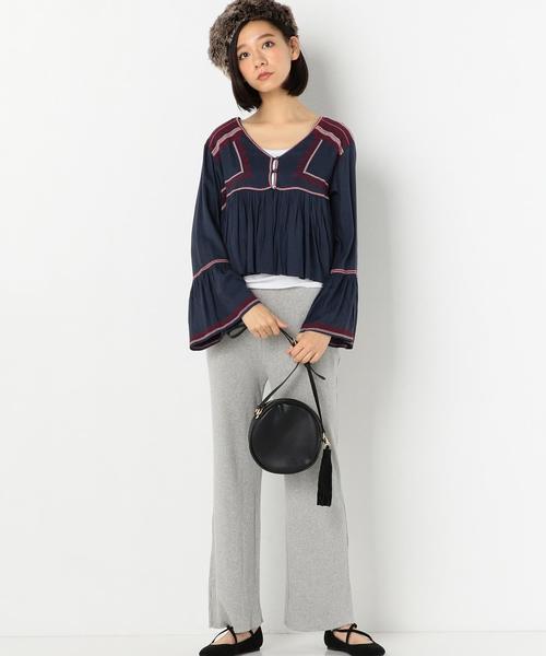 Another Edition（アナザーエディション）の「コットンリブパンツ/AEBC C RIB PT（その他パンツ・レディース・ライトグレー/ベージュ/レッド・FREE）」の13枚目の写真