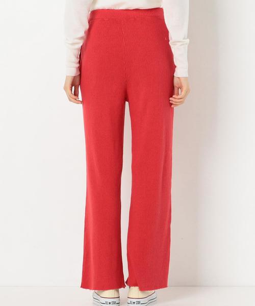 Another Edition（アナザーエディション）の「コットンリブパンツ/AEBC C RIB PT（その他パンツ・レディース・ライトグレー/ベージュ/レッド・FREE）」の8枚目の写真