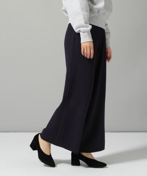 HARE（ハレ）の「リブニットパンツ(HARE)（その他パンツ・レディース・グレー/ネイビー・FREE）」の2枚目の写真