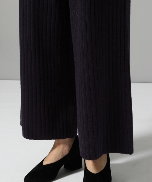 HARE（ハレ）の「リブニットパンツ(HARE)（その他パンツ・レディース・グレー/ネイビー・FREE）」の3枚目の写真