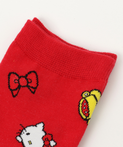 にゃー（ニャー）の「S (L)にゃーとカラフルキティソックス（ソックス/靴下・レディース・ホワイト/ピンク/ライトグレー・02/03）」の4枚目の写真