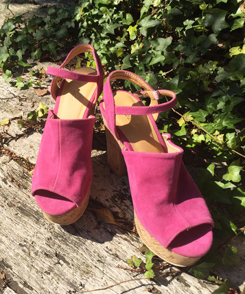 dazzlin(ダズリン)の「コルクヒールサンダル(サンダル・レディース・ブラック/ベージュ/インディゴブルー/ピンク/レッド/ブラウン/イエロー・MEDIUM/SMALL/LARGE)」の1枚目の写真