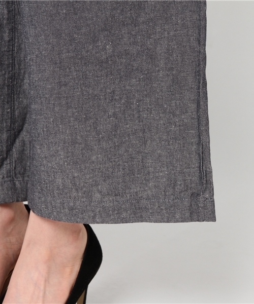 LBC(エルビーシー)の「リネンコットンウエストマークパンツ (その他パンツ・レディース・ダークネイビー/ブラック・LARGE/MEDIUM)」の5枚目の写真