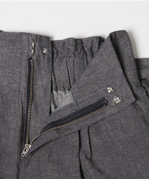 LBC(エルビーシー)の「リネンコットンウエストマークパンツ (その他パンツ・レディース・ダークネイビー/ブラック・LARGE/MEDIUM)」の7枚目の写真