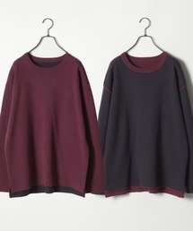 RAGEBLUE | ＜2WAY仕様＞リバーシブルセッケツニットクルー/764055(ニット/セーター)