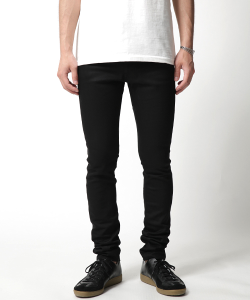 Rocky Monroe（ロッキーモンロー）の「日本製 テーパード スキニーデニムパンツ ホワイトパンツ リジット（デニムパンツ・メンズ・ホワイト/インディゴブルー/グレー/ブラック・L/S/M）」の3枚目の写真