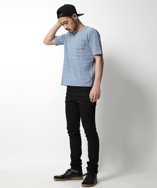 Rocky Monroe（ロッキーモンロー）の「日本製 テーパード スキニーデニムパンツ ホワイトパンツ リジット（デニムパンツ・メンズ・ホワイト/インディゴブルー/グレー/ブラック・L/S/M）」の14枚目の写真