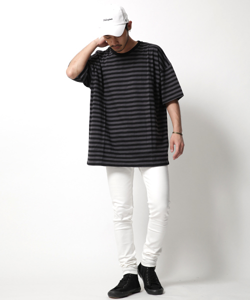 Rocky Monroe（ロッキーモンロー）の「日本製 テーパード スキニーデニムパンツ ホワイトパンツ リジット（デニムパンツ・メンズ・ホワイト/インディゴブルー/グレー/ブラック・L/S/M）」の19枚目の写真