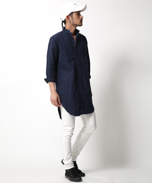 Rocky Monroe（ロッキーモンロー）の「日本製 テーパード スキニーデニムパンツ ホワイトパンツ リジット（デニムパンツ・メンズ・ホワイト/インディゴブルー/グレー/ブラック・L/S/M）」の20枚目の写真