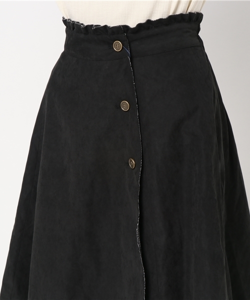 OLIVE des OLIVE（オリーブデオリーブ）の「リバーシブルラップフレアスカート◆（スカート・レディース・チャコールグレー/ブラック/ブラウン・FREE）」の13枚目の写真