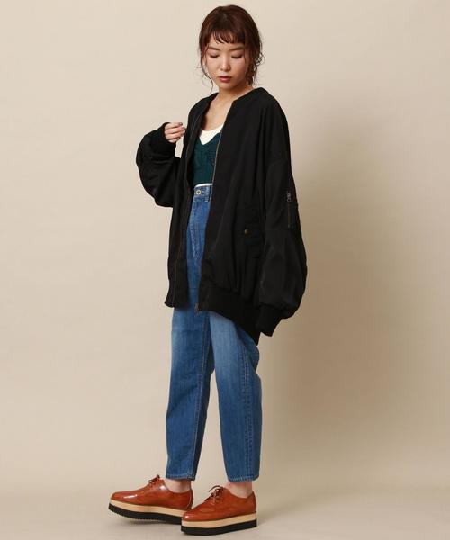 Another Edition（アナザーエディション）の「【WEB限定】BIG MA-1（MA-1・レディース・ブラック/オリーブ・MEDIUM/SMALL）」の13枚目の写真