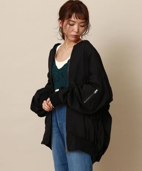 Another Edition（アナザーエディション）の「【WEB限定】BIG MA-1（MA-1・レディース・ブラック/オリーブ・MEDIUM/SMALL）」の16枚目の写真