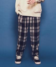 MONKEY TIME | ＜monkey time＞ FLANO CHECK WIDE 1P PANTS/ワイドパンツ(その他パンツ)
