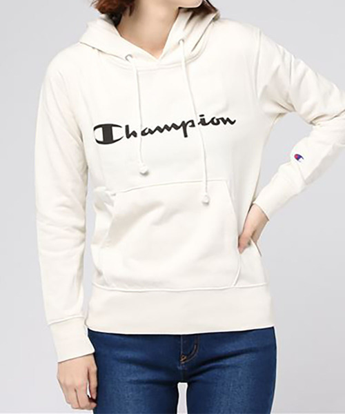 Champion(チャンピオン)の「HOODED SWEATSHIRT(パーカー・レディース・ホワイト/ブラック・M/L)」の5枚目の写真