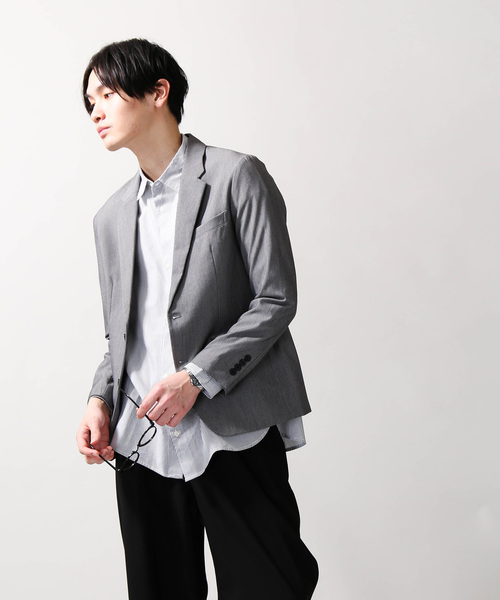 WEGO(ウィゴー)の「WEGO/ストレッチテーラードジャケット(テーラードジャケット・メンズ・ライトグレー/ブラック/ネイビー・LARGE/MEDIUM)」の11枚目の写真