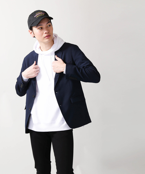 WEGO(ウィゴー)の「WEGO/ストレッチテーラードジャケット(テーラードジャケット・メンズ・ライトグレー/ブラック/ネイビー・LARGE/MEDIUM)」の14枚目の写真