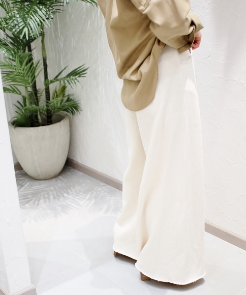 plage（プラージュ）の「ワイドデニムパンツ◆（デニムパンツ・レディース・ナチュラル・34/36/38）」の10枚目の写真