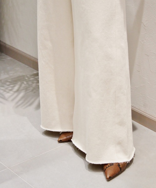 plage（プラージュ）の「ワイドデニムパンツ◆（デニムパンツ・レディース・ナチュラル・34/36/38）」の4枚目の写真