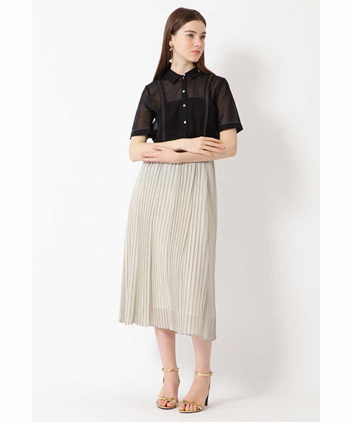 JILL STUART（ジルスチュアート）の「シャインプリーツスカート（スカート・レディース・ベージュ/ピンク/グリーン・2）」の11枚目の写真