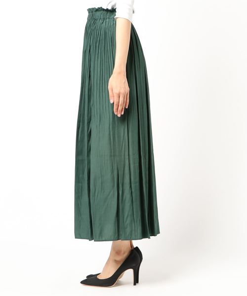 archives(アルシーヴ)の「消しプリーツスカート(スカート・レディース・ブラック/グリーン/キャメル/ワイン・MEDIUM)」の5枚目の写真