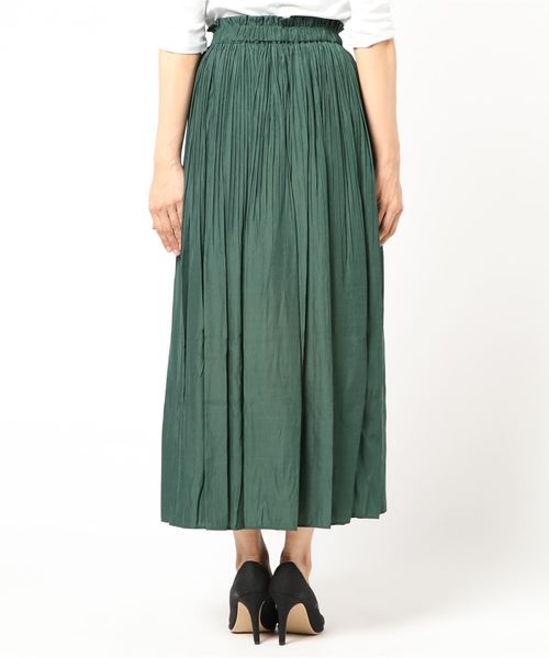 archives(アルシーヴ)の「消しプリーツスカート(スカート・レディース・ブラック/グリーン/キャメル/ワイン・MEDIUM)」の6枚目の写真