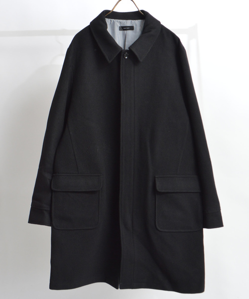 ROOPTOKYO（ループトウキョウ）の「ウールメルトン ステンカラーコート（ステンカラーコート・メンズ・ブラック/ベージュ/ネイビー・M/L）」の2枚目の写真