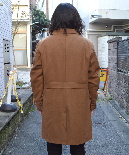 ROOPTOKYO（ループトウキョウ）の「ウールメルトン ステンカラーコート（ステンカラーコート・メンズ・ブラック/ベージュ/ネイビー・M/L）」の18枚目の写真