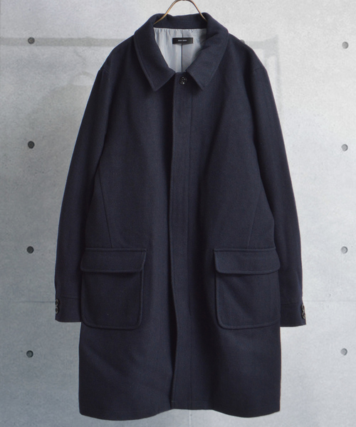 ROOPTOKYO（ループトウキョウ）の「ウールメルトン ステンカラーコート（ステンカラーコート・メンズ・ブラック/ベージュ/ネイビー・M/L）」の15枚目の写真