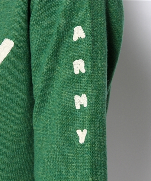 WEGO（ウィゴー）の「WEGO/ロゴ刺繍ニット（ニット/セーター・メンズ・グリーン/オレンジ/その他1・MEDIUM/LARGE）」の8枚目の写真